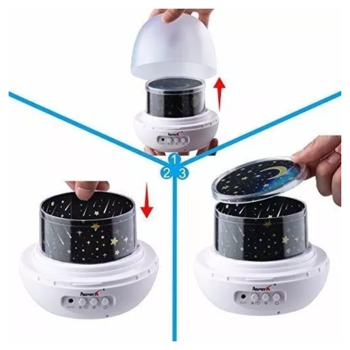 Vista 2 de Lámpara de mesa led decorativa T66